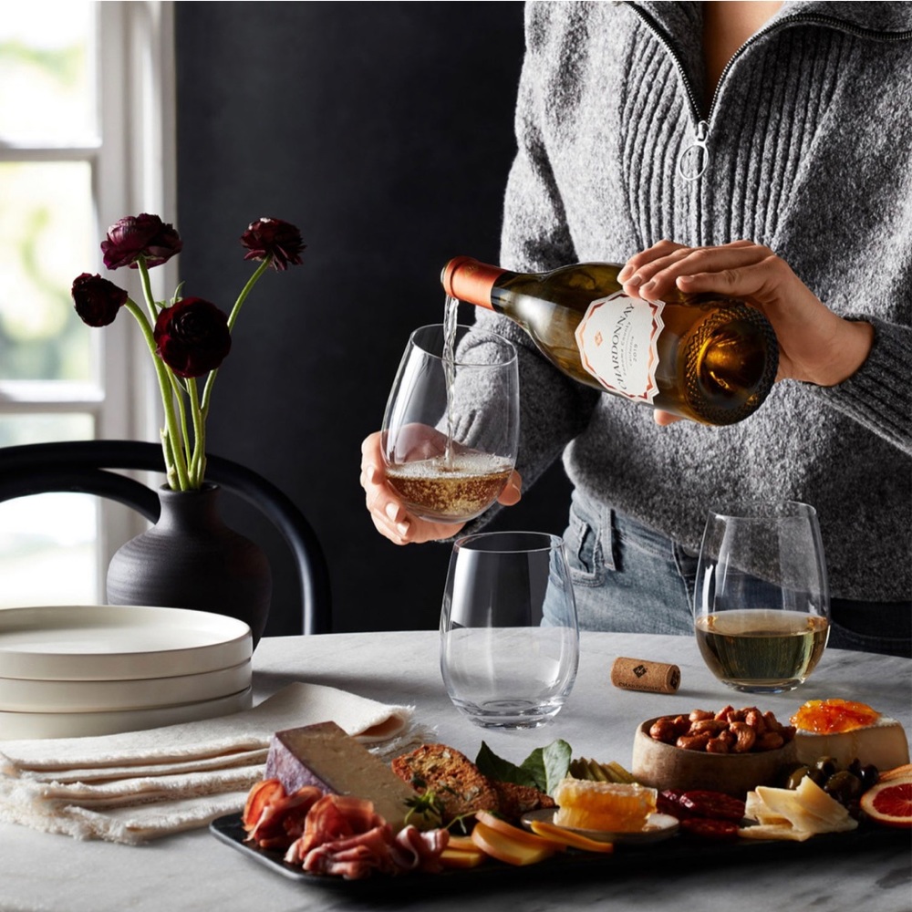 Members Mark 8-Piece Stemless Crystal Wine Glass Set